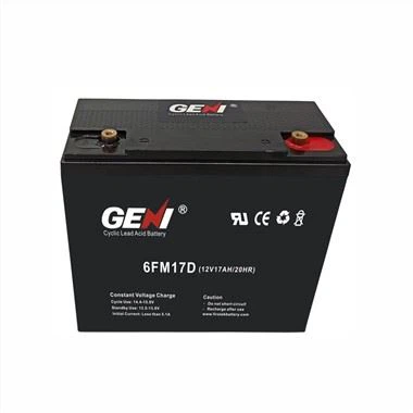 Beic dwfn 12V 17AH Batri Asid Plwm Wedi'i Selio