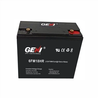 Pŵer Uchel 12V 18AH Batri Asid Plwm wedi'i Selio