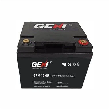 Pŵer Uchel 12V 45AH Batri Asid Plwm wedi'i Selio