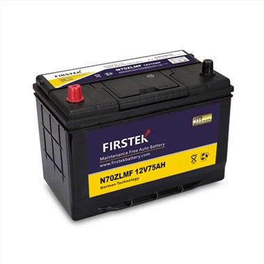 N70ZL 12V 75AH Cynnal a Chadw Batri Car Am Ddim